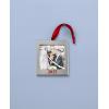 imageLenox Ornament 2025 Frame Silverplate Ornament Tree Decorations Red Ribbon for Hanging Christmas Decor Tree Decor Family Picture Ornaments Christmas Decoration Silver 1 Piece 25x275Inch