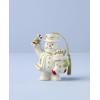 imageLenox Ornament 2025 Snowman with Stocking Christmas Ornament Made from Porcelain Featuring Gold Accents and Hanging Cord Snowman with Stocking Design Christmas Tree Decorations White 1 Piece