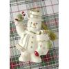 imageLenox Ornament 2025 Snowman with Stocking Christmas Ornament Made from Porcelain Featuring Gold Accents and Hanging Cord Snowman with Stocking Design Christmas Tree Decorations White 1 Piece