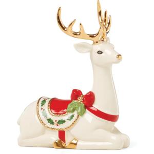 imageLenox 894973 Laying Reindeer Figurine Christmas ampamp Holiday DecorLaying Reindeer