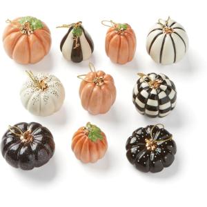 imageLenox 895918 Disney Romantic Moments 10Piece Mini Ornament Set10Piece Ornament Set  Pumpkins