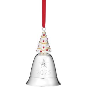 imageLenox 897116 2025 Musical Bell Silverplate Ornament We Wish You a Merry Christmas Christmas Holiday Decorations