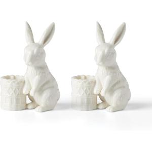 imageLenox 897155 Bunny Accent Plates Set Of 4Candle Holders