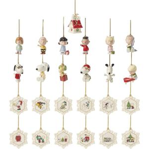 imageLenox Ornaments Snoopy ampamp Woodstock with Candy Cane Ornament Porcelain Material Gold Cord for Tree Decoration Christmas Decorations Christmas Ornaments Snoopy Design Winter Decor 1 PiecePeanuts Advent Calendar