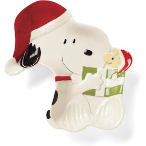 imageLenox Ornaments Snoopy ampamp Woodstock with Candy Cane Ornament Porcelain Material Gold Cord for Tree Decoration Christmas Decorations Christmas Ornaments Snoopy Design Winter Decor 1 PieceCandy Dish