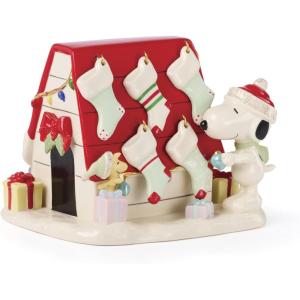 imageLenox Ornaments Snoopy ampamp Woodstock with Candy Cane Ornament Porcelain Material Gold Cord for Tree Decoration Christmas Decorations Christmas Ornaments Snoopy Design Winter Decor 1 PieceSnoopys Christmas Decor for You Figurine