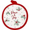 imageLenox Bayberry Peace ampamp Joy Oven MittPot Holder 2 PC Set