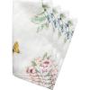 imageLenox Butterfly Meadow Cloth Napkins  Reusable Dinner Napkins  Machine Washable  Set of 4  Floral