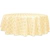 imageLenox Laurel Leaf 90quot Round Tablecloth IvoryIvory