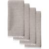 imageLinen Lenox French Perle Cloth Napkins  Reusable Dinner Napkins  Machine Washable  Set of 4  Natural VioletDove Grey