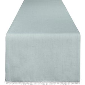 imageLenox French Perle Solid 90quot Runner Dove GreyIce Blue