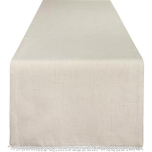 imageLenox French Perle Solid 90quot Runner Dove GreyNatural Linen