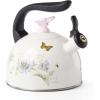 imageLenox 897910 Butterfly Meadow Candlestick Holders Set of 2Tea Kettle  Blue Floral