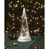 imageLenox 896633 Lit Christmas Cone with Farmhouse Scene Holiday DecorCasual