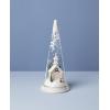 imageLenox 896633 Lit Christmas Cone with Farmhouse Scene Holiday DecorChurch