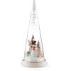 imageLenox 896633 Lit Christmas Cone with Farmhouse Scene Holiday DecorNorth Pole
