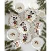 imageLenox 898776 Disney Holiday 12Piece Dessert Set Service For 4 Christmas Dishes Dinnerware Plates