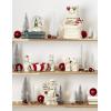 imageLenox Figurine Happy Holly Days North Pole Snowman LightUp Figurine Christmas Decorations Christmas Decor Indoor Snowman Design Ivory 1 Piece 775Inch Height 2 AAA Batteries Not Included