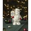 imageLenox Figurine Happy Holly Days North Pole Snowman LightUp Figurine Christmas Decorations Christmas Decor Indoor Snowman Design Ivory 1 Piece 775Inch Height 2 AAA Batteries Not Included