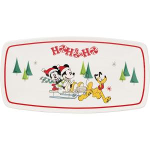 imageLenox Serveware Disney Holiday Hors Doeuvres Tray Food Tray 1375 x 775Inch Microwave Safe and Dishwasher Safe Porcelain Christmas Serving Platter Tray Christmas Table Centerpieces 1 Piece