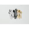 imageLenox 899224 Portola Mirror 20Piece Flatware Set Service For 420Piece Flatware Set  Gold
