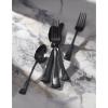 imageLenox 899224 Portola Mirror 20Piece Flatware Set Service For 420Piece Flatware Set  Satin Black