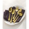 imageLenox 899224 Portola Mirror 20Piece Flatware Set Service For 45Piece Hostess Set  Gold