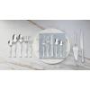 imageLenox 899224 Portola Mirror 20Piece Flatware Set Service For 45Piece Hostess Set  Metallic