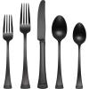 20-Piece Flatware Set  Satin Black