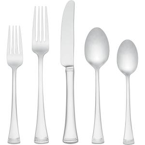 imageLenox 899224 Portola Mirror 20Piece Flatware Set Service For 4Casual