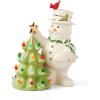 imageLenox 894906 Happy Holly Days Snowman Lit Figurine Christmas ampamp Holiday Decor