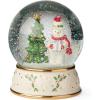 imageLenox 896363 Happy Holly Days Treat Bowl Ivory Christmas ampamp Holiday HostingSnow Globe