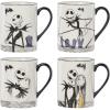imageLenox 897598 Nightmare Before Christmas Santa Jack Skellington Ornament Christmas Holiday DecorationsMugs Set of 4