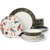 imageLenox 898185 Nutcracker Ballet 3Piece Ornament Set Christmas Holiday Decorations12Piece Dinnerware Set