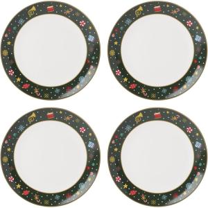 imageLenox 898185 Nutcracker Ballet 3Piece Ornament Set Christmas Holiday DecorationsDinner Plates  Set of 4
