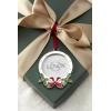 image:imageLenox Christmas Tree Ornaments Holly Frame Silverplated Ornament Round Picture Frame Red Ribbon for Hanging Christmas Decor Tree Decor Family Picture Ornaments Silver 1Piece 25x35Inch