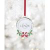 image:imageLenox Christmas Tree Ornaments Holly Frame Silverplated Ornament Round Picture Frame Red Ribbon for Hanging Christmas Decor Tree Decor Family Picture Ornaments Silver 1Piece 25x35Inch
