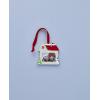 image:imageLenox Christmas Tree Ornaments House Frame Silverplated Ornament Square Picture Frame Red Ribbon for Hanging Christmas Decor Tree Decor Family Picture Ornaments Silver 1Piece 25x275Inch