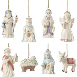 image:imageLenox 896533 First Blessings Nativity 8Piece Ornament Set
