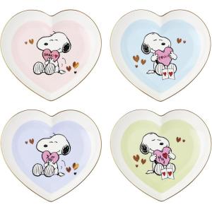 image:imageLenox 898892 Snoopy Valentines Day Heart Plates Set Of 4