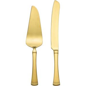 image:imageLenox 897918 Portola Satin Gold 2Piece Dessert Set