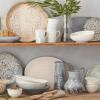 image:imageLenox Textured Neutrals Leaf Platter 315 LB BluePlatter