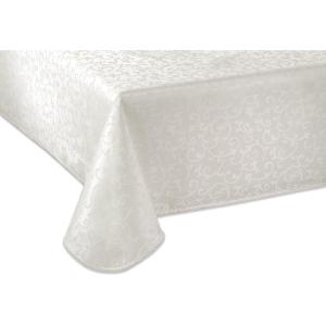 image:imageLenox Opal Innocence 60x140 Oblong Tablecloth IvoryPlatinum
