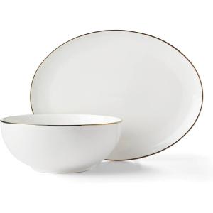 image:imageLenox White Trianna 145 Serving Platter 320 LB2Piece Serving Set