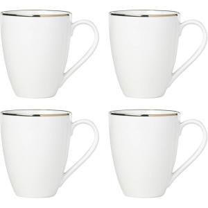 image:imageLenox White Trianna 145 Serving Platter 320 LBMugs  Set of 4