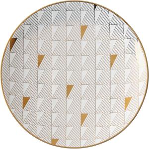 image:imageLenox White Trianna 145 Serving Platter 320 LBSalad Plate  Gold