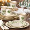 image:imageLenox 897744 Holiday Tree Accent Plates Service For 4 Christmas Dishes Dinnerware Set12Piece Dinnerware Set Includes Mugs