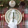 image:imageLenox 897744 Holiday Tree Accent Plates Service For 4 Christmas Dishes Dinnerware Set3Piece Placesetting