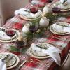 image:imageLenox 897744 Holiday Tree Accent Plates Service For 4 Christmas Dishes Dinnerware Set3Piece Placesetting