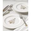 image:imageLenox 897868 Federal Platinum Tree Accent Plates Service For 4 Christmas Dishes Dinnerware Set Holiday